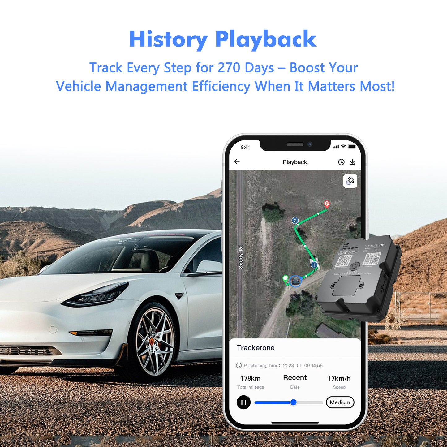 S20 Pro GPS Tracker 4G LTE Real-Time Tracking, 7500mAh Battery, IPx5 Waterproof for Car/Asset Tracking GPS Tracker S20 Pro - 7500mAh Long-Lasting Battery, 4G LTE Real-Time Tracking, IPx5 Waterproof for Vehicles/Kids/Outdoor Use