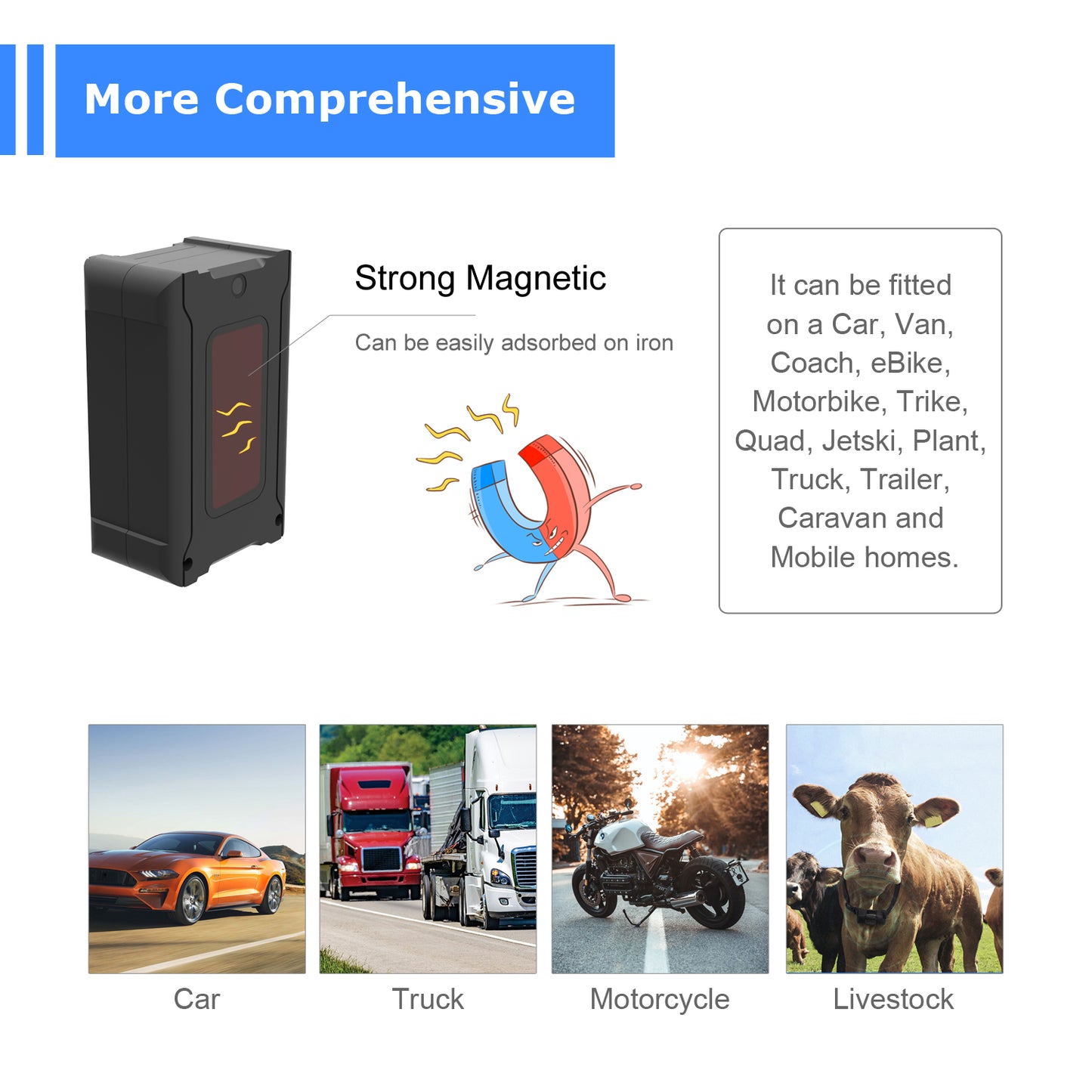 S20 GPS Tracker with Real-Time Tracking, 6000mAh Battery, 4G LTE & IPx5 Waterproof for Vehicles/Assets GPS Tracker S20 - 4G LTE Real-Time Location Tracker, 6000mAh Rechargeable, IPx5 Waterproof, Global Coverage for Cars/Kids/Elderly